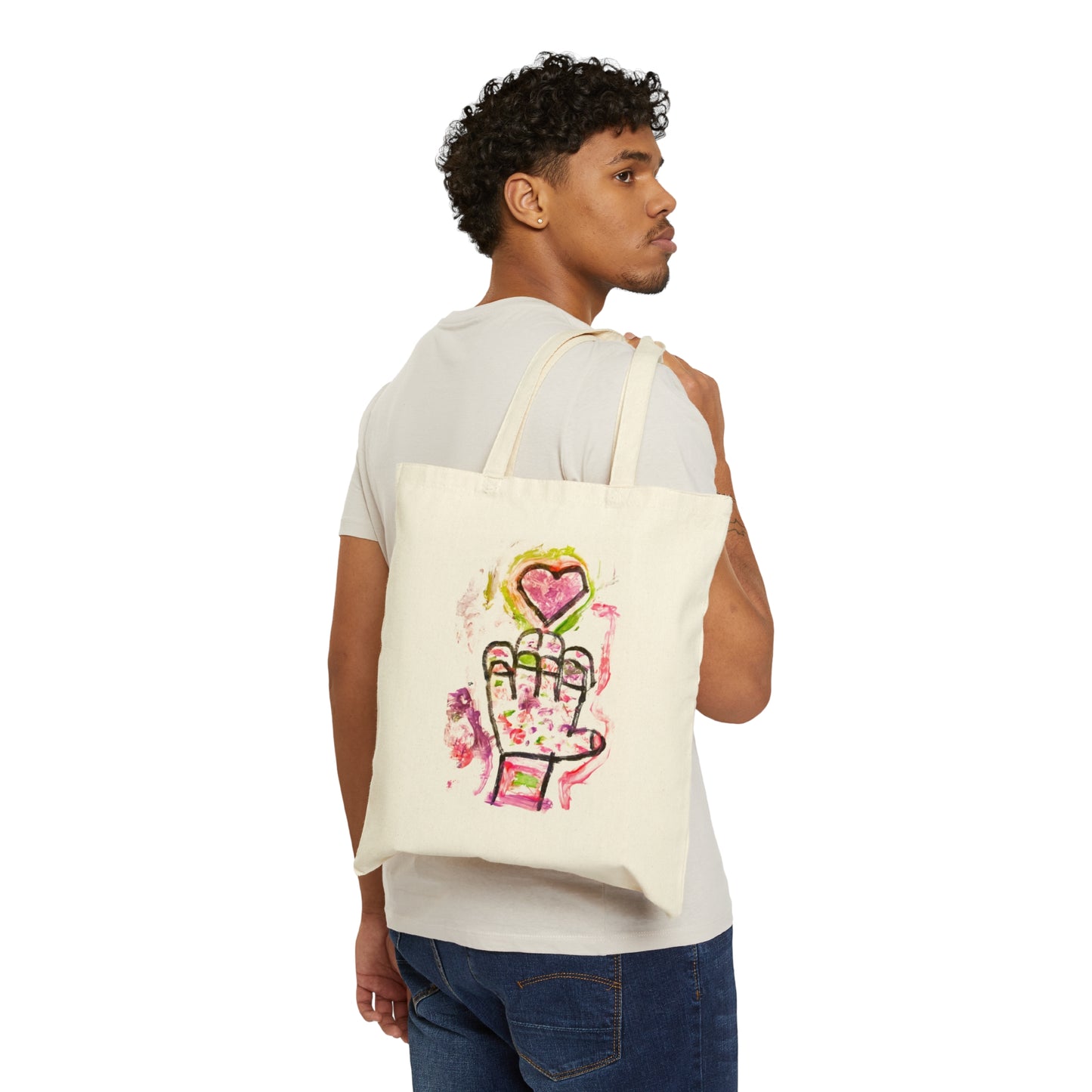 Touch of heart - Canvas Tote Bag